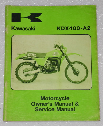 1982 Kawasaki KX80 KX80-C2 KX80-D2 Owner's Service Manual