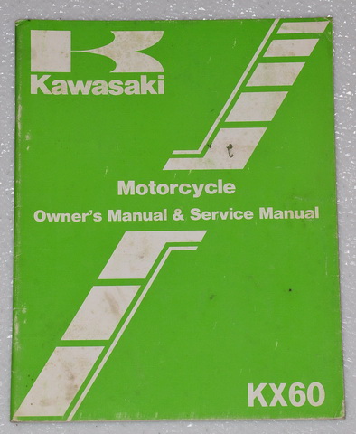 1983 Kawasaki KX60 KX60-A1 Owner's Service Manual