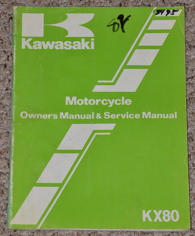 1982 Kawasaki KX80 KX80-C2 KX80-D2 Owner's Service Manual