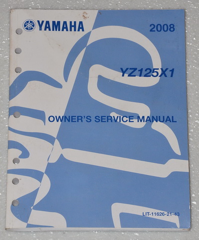 2008 Yamaha YZ125 YZ125X1 Owner's Service Manual