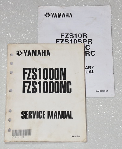 2001 2002 2003 Yamaha FZ1 FZS1000 FZS10 Factory Service Manual
