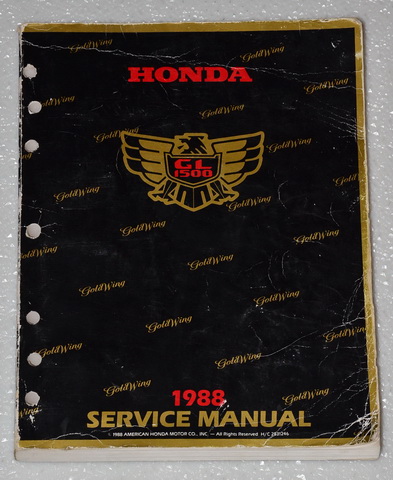 2001 Honda GL1800 & GL1800/A Gold Wing Factory Service Manual + ETM