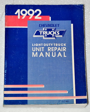 1992 Chevrolet Light Duty Truck Unit Repair Manual