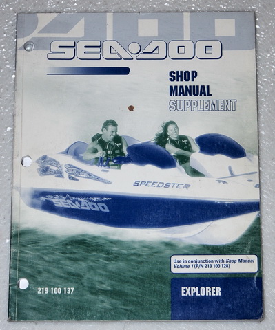 2001 Sea Doo Explorer Watercraft Factory Shop Manual