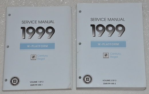 1999 Buick Regal, Century Factory Service Manuals