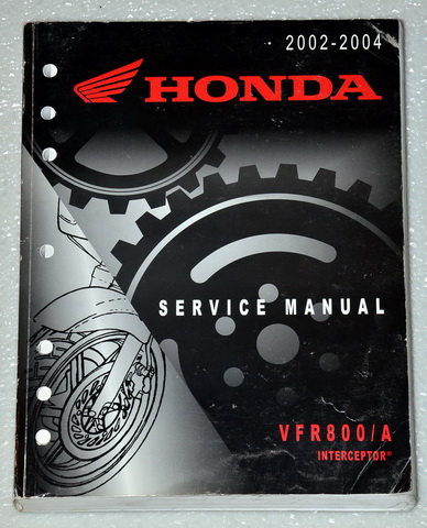 2002 2003 2004 Honda VFR800/A Interceptor Factory Service Manual