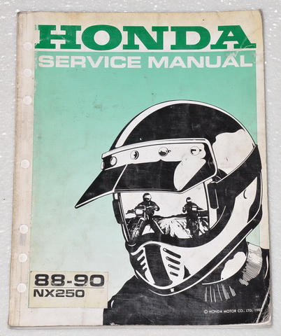 Honda nx250 service manual #4