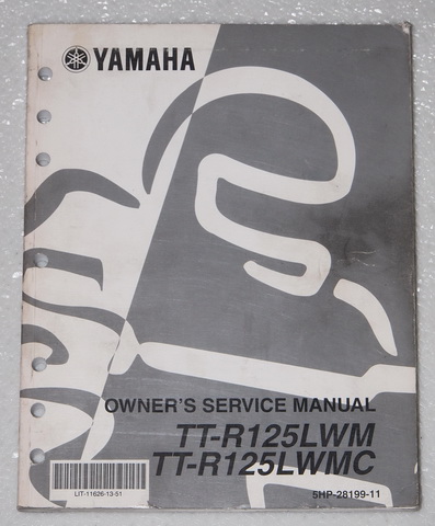 2000 Yamaha TT-R125L Original Owner's Service Manual