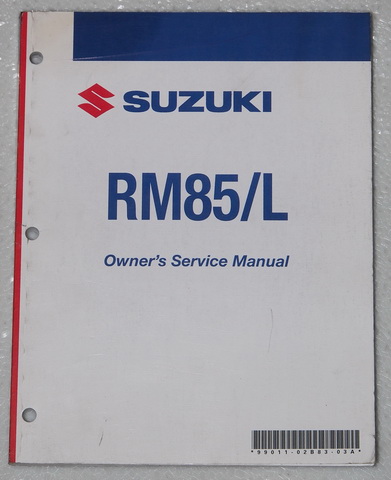2008 Suzuki RM85 RM85L K8 Original Owner's Service Manual
