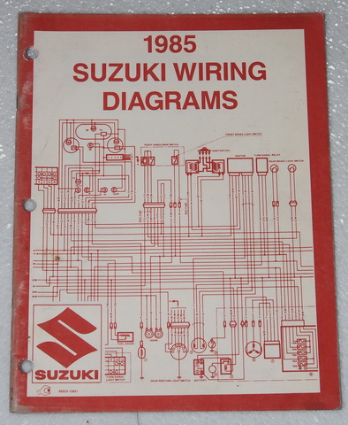 1985 SUZUKI Motorcycle and ATV Electrical Wiring Diagrams Manual 85 "F