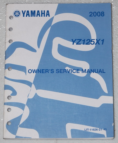2008 Yamaha YZ125 Original Owner's Service Manual