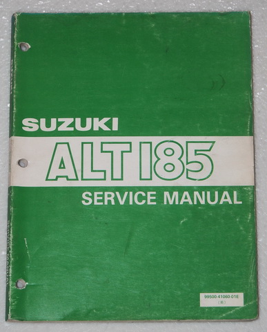 1984 1985 Suzuki ALT 185 3 Wheeler Factory Dealer Shop Service Manual