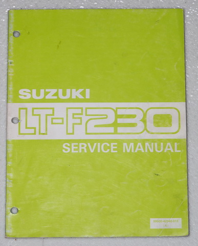 1986 Suzuki LT-F230 Quad Runner Factory Dealer Shop Service Manual
