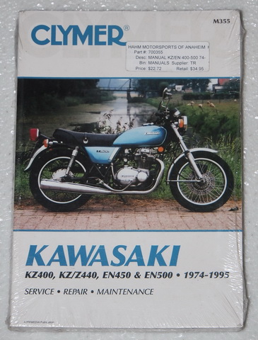 1974-1995 Kawasaki KZ/EN 400-500 Clymer Repair Manual