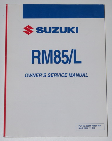 2006 Suzuki RM85 RM85L K7 Original Owner's Service Manual