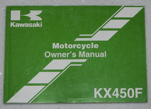 2006 Kawasaki KX450F Original Owners Manual
