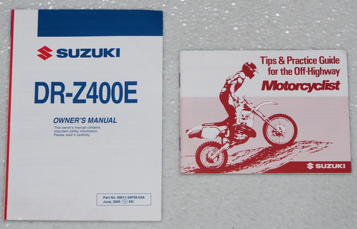 2006 Suzuki DR-Z400E Original Owners Manual