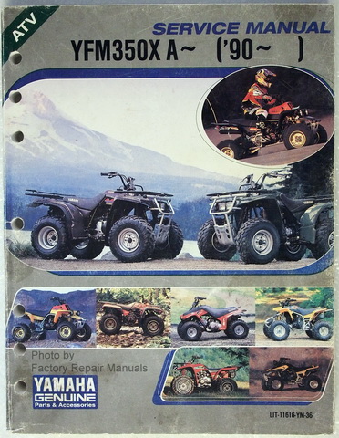 1990-1998 Yamaha Warrior YFM350X Factory Dealer Shop Service Manual