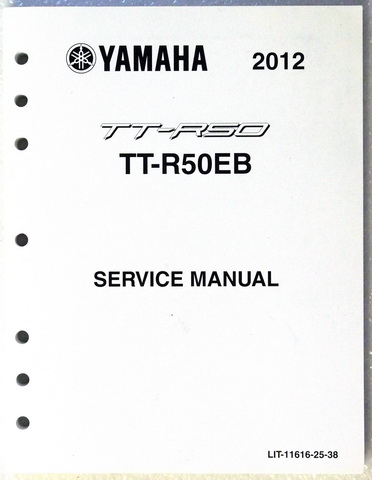 2012 Yamaha TT-R50 Genuine Factory Service Manual