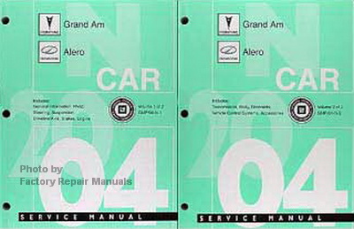 2004 Pontiac Grand Am and Oldsmobile Alero Factory Service Manual Set