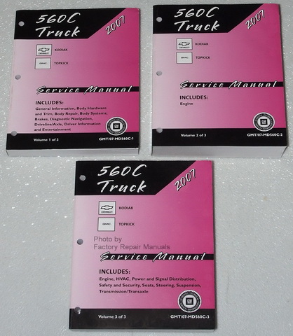 2007 Chevrolet Kodiak & GMC TopKick Trucks Factory Service Manuals