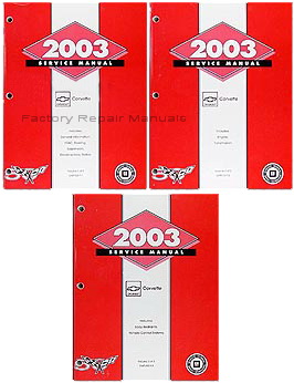 2003 Chevrolet Corvette Factory Service Manuals