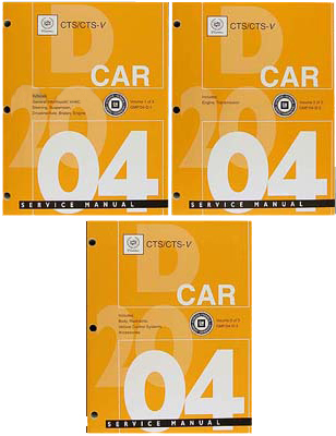 2004 Cadillac CTS Factory Service Manuals