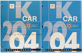 2004 Cadillac Seville SLS Factory Service Manuals
