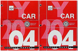 2004 Chevrolet Corvette Factory Service Manuals
