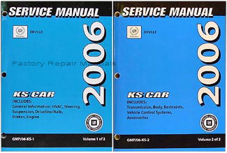 2006 Cadillac Deville & DTS Factory Service Manuals