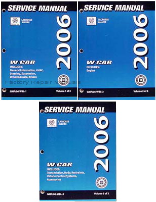 2006 Buick LaCross & Allure Factory Service Manuals