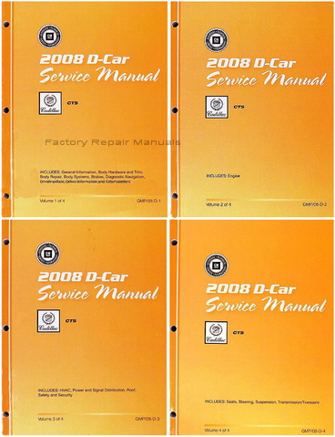 2008 Cadillac CTS Factory Service Manuals