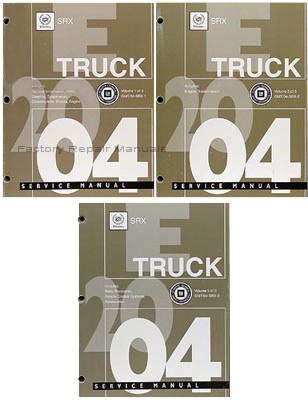 2004 Cadillac SRX Factory Service Manuals