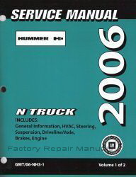 2006 Hummer H3 Factory Service Manuals