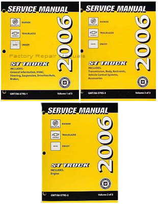 2006 Buick Rainer Chevrolet TrailBlazer GMC Envoy Factory Service Manuals