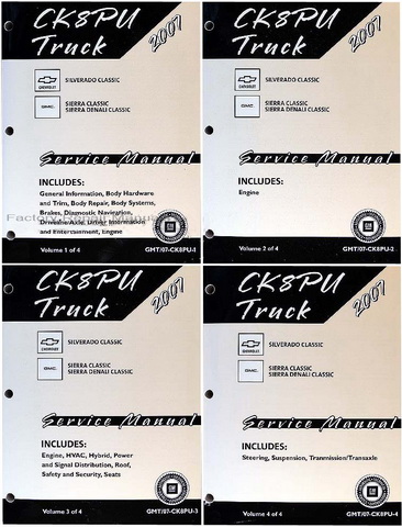 2007 Chevrolet Silverado Classic, GMC Sierra Classic & Sierra Denali Classic Factory Service Manuals