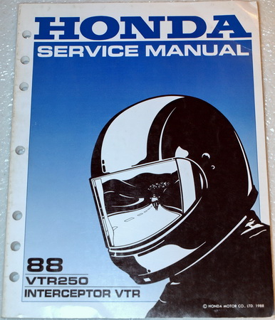 1988 Honda VTR250 Factory Dealer Shop Service Manual