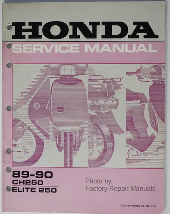 1989 1990 Honda CH250 Factory Dealer Shop Service Manual