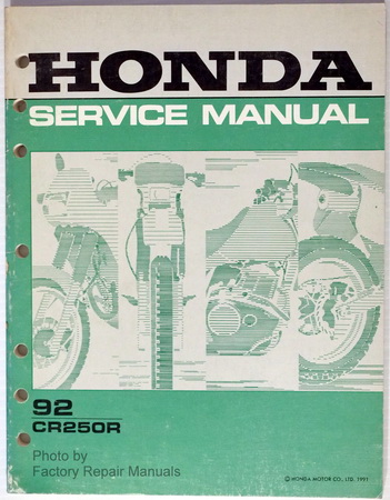 1992 Cr250 honda manual repair #2
