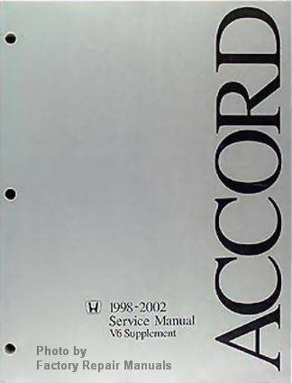 2002 Honda accord v6 owners manual #3