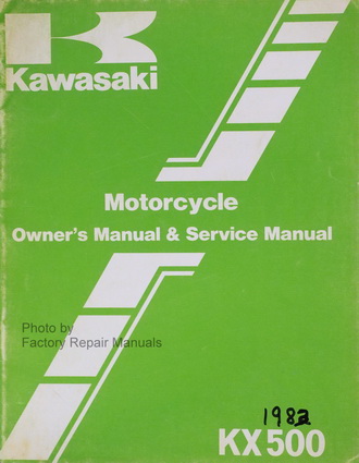 1983 Kawasaki KX500 Owner's Service Manual