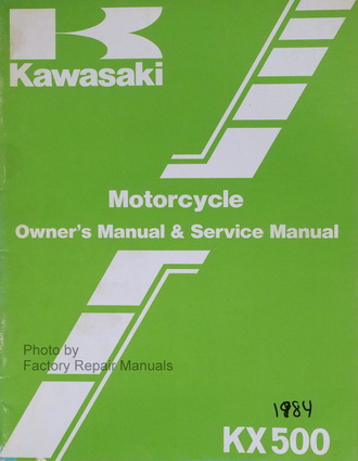 1984 Kawasaki KX500 A2 Owner's Service Manual