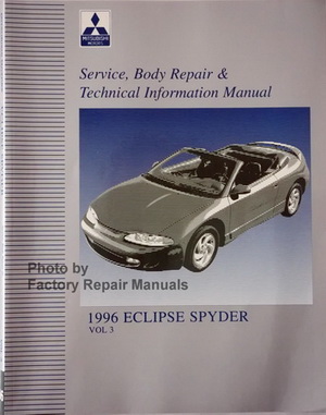 1996 Mitsubishi Eclipse Spyder Factory Service Manual Supplement