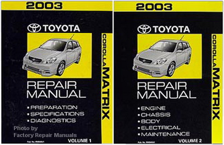 toyota matrix factory service repair manual 2003 #7