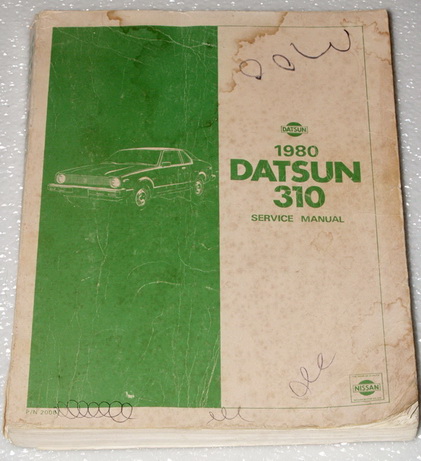1980 Datsun 310 Factory Dealer Shop Service Manual