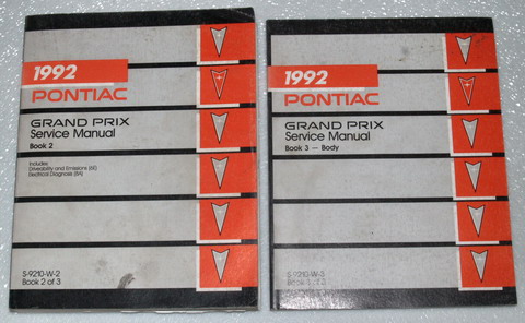 1992 Pontiac Grand Prix Factory Dealer Shop Service Manuals