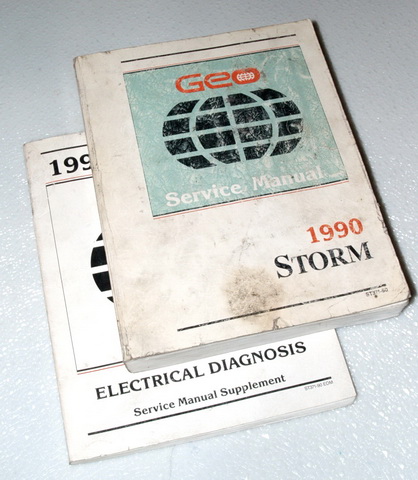 1990 Geo Storm Factory Service Manual & Electrical Diagnosis Manual