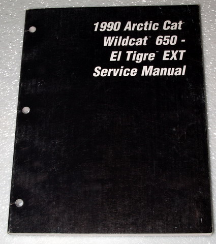 1990 Arctic Cat Wildcat 650 El Tigre Ext Service Manual