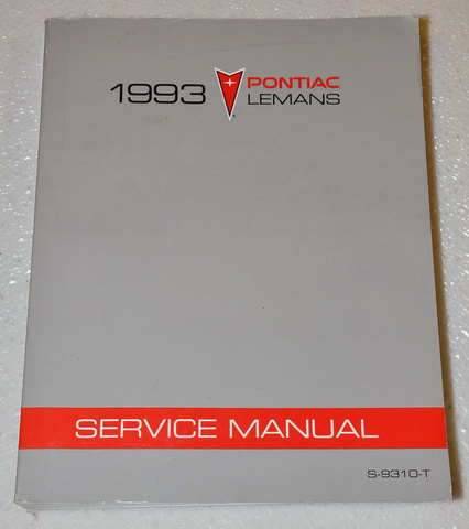 1993 Pontiac Le Mans Factory Service Manual