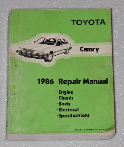 1986 TOYOTA CAMRY DLX LE DIESEL & GAS Factory Dealer Shop Service 